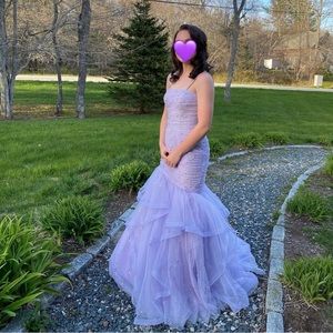 Lavender Beaded Sherri Hill Prom Gown Size 2